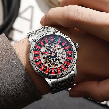 Authentic Export Wooden Wide Gamble Plate Men's Fully Automatic Mechanical Watch Waterproof Luminous Fashion Trendy Wristwatch eprolo