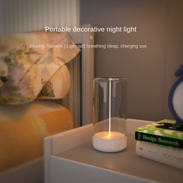 New LED Camping Lamp Type-C Charging Anti-Blue Light Portable Night Light High Transparency Durable Creative Ambient Light eprolo