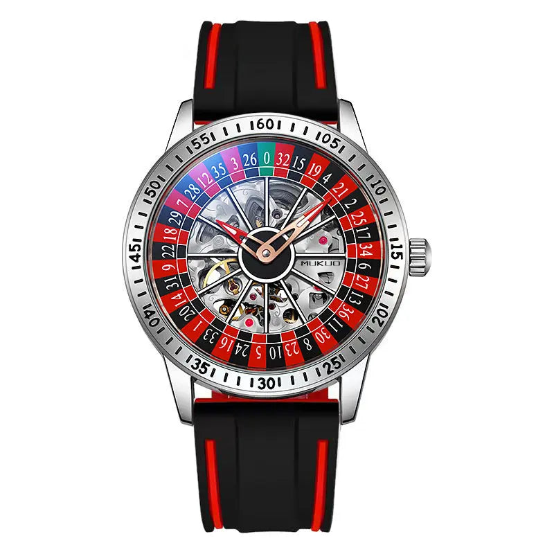 Authentic Export Wooden Wide Gamble Plate Men's Fully Automatic Mechanical Watch Waterproof Luminous Fashion Trendy Wristwatch eprolo