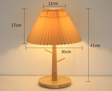 Pleated Vintage Lamp Nordic Bedroom Living Room Simple Modern Home Cozy Creative Bedside Lamp eprolo