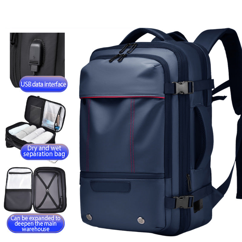 Men's Backpack Business Travel Backpack Large Capacity Expansion Multifunctional Vacuum Compression Backpack for Men eprolo