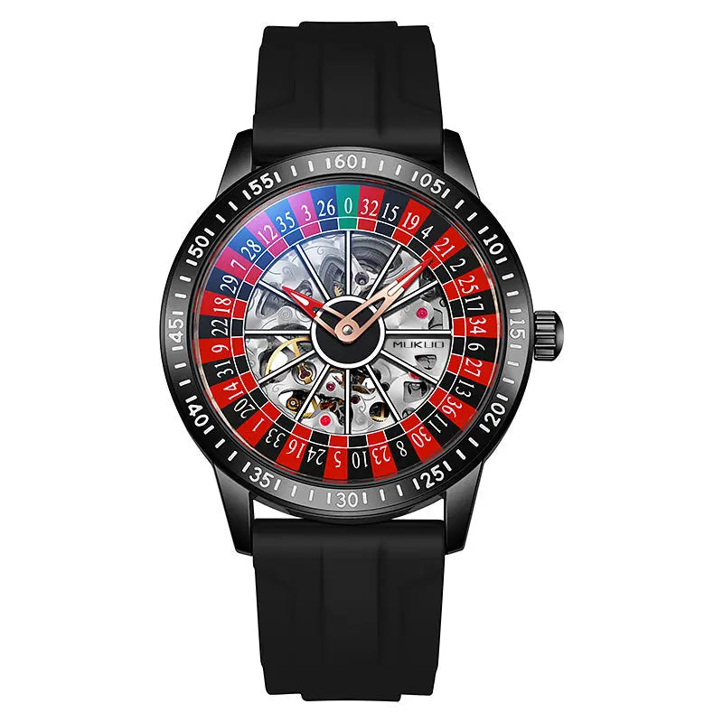 Authentic Export Wooden Wide Gamble Plate Men's Fully Automatic Mechanical Watch Waterproof Luminous Fashion Trendy Wristwatch eprolo