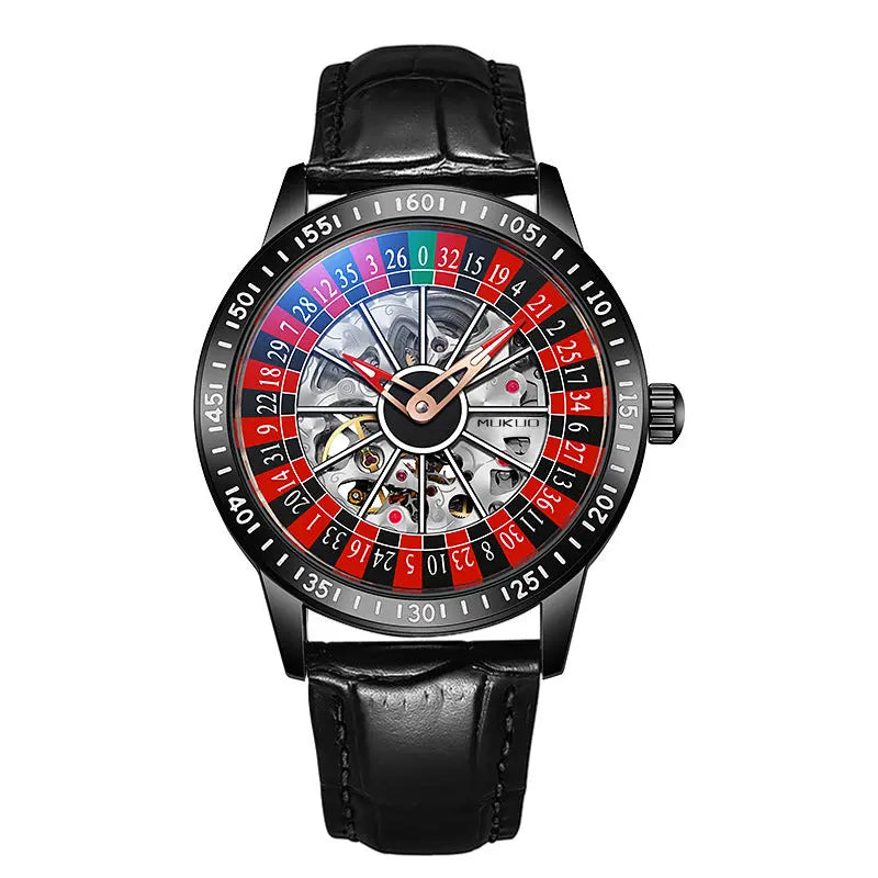 Authentic Export Wooden Wide Gamble Plate Men's Fully Automatic Mechanical Watch Waterproof Luminous Fashion Trendy Wristwatch eprolo