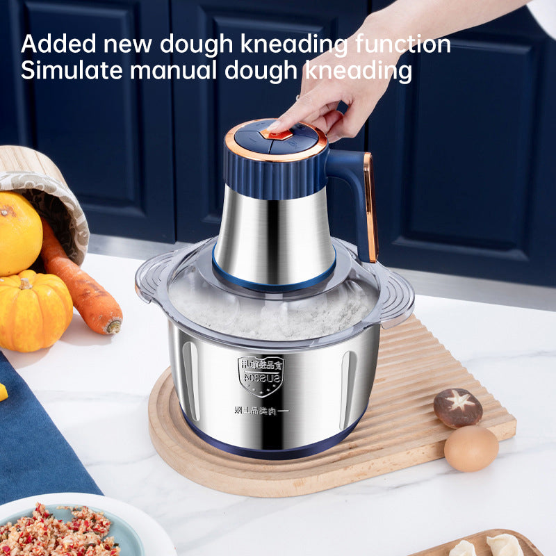 Electric Meat Grinders, 5L Food Processor, Stainless Steel Multifunctional Vegetable Slicer, Kitchen Chopper & Mixer eprolo