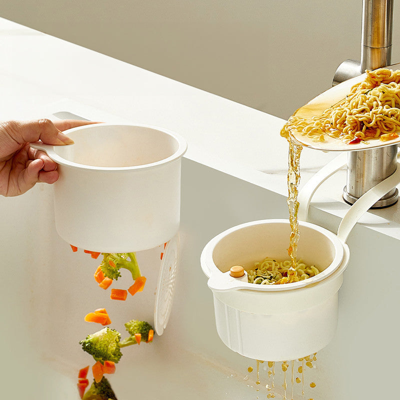 Adjustable Hanging Sink Drain Basket for Kitchen Sink, Food Waste Separator, Filter Basket & Fruit Washing Strainer eprolo