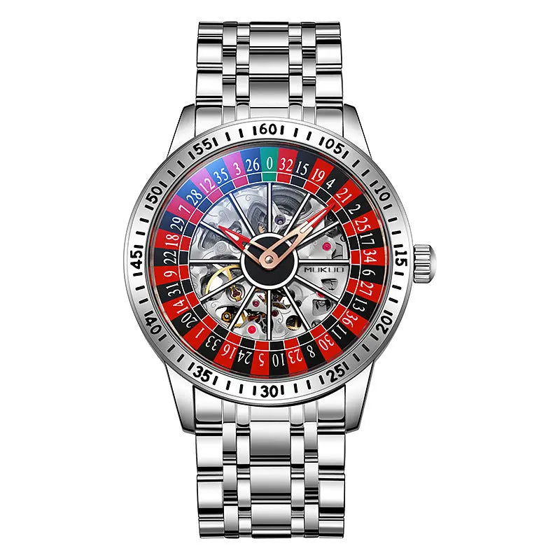 Authentic Export Wooden Wide Gamble Plate Men's Fully Automatic Mechanical Watch Waterproof Luminous Fashion Trendy Wristwatch eprolo
