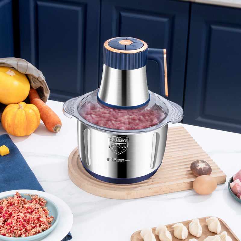 Electric Meat Grinders, 5L Food Processor, Stainless Steel Multifunctional Vegetable Slicer, Kitchen Chopper & Mixer eprolo