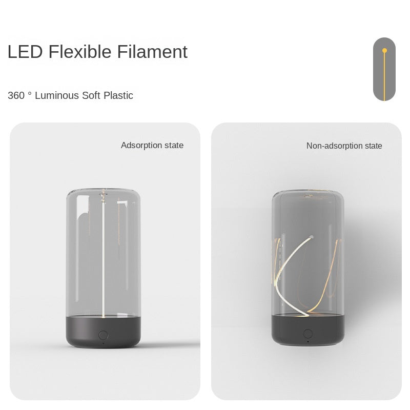 New LED Camping Lamp Type-C Charging Anti-Blue Light Portable Night Light High Transparency Durable Creative Ambient Light eprolo