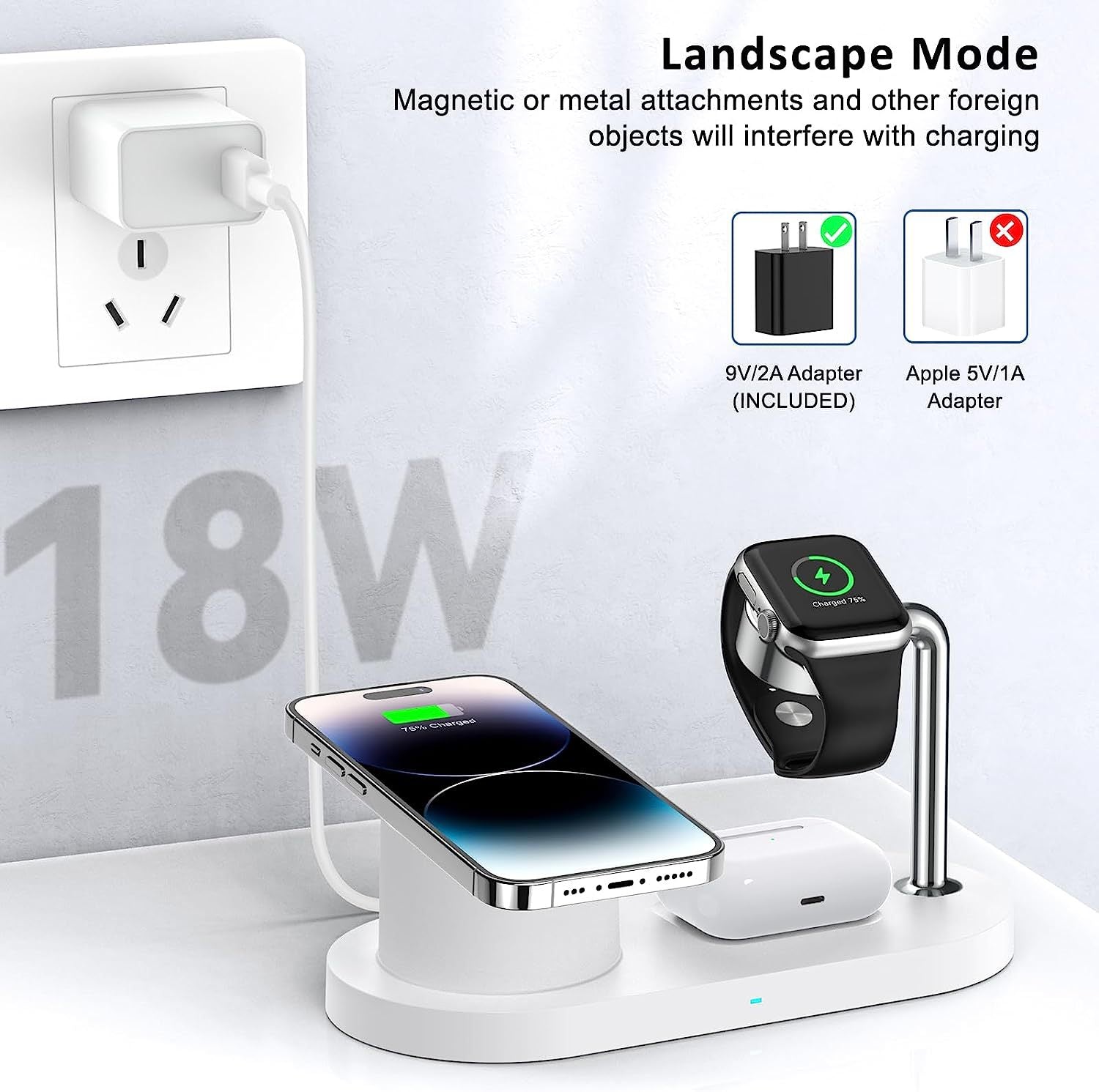 MagSafe magnetic suction three-in-one suitable for Apple mobile phone 15w wireless charging eproloshop_this_look_amDhCa