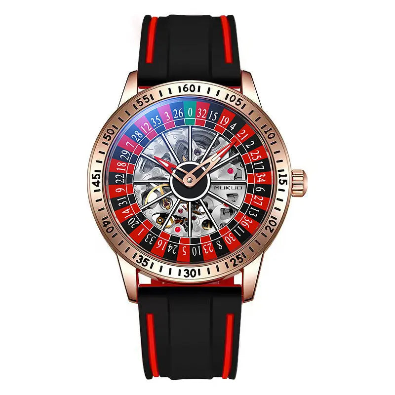 Authentic Export Wooden Wide Gamble Plate Men's Fully Automatic Mechanical Watch Waterproof Luminous Fashion Trendy Wristwatch eprolo
