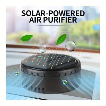 Air purifier for both home and car use solar powered negative ion formaldehyde and odor removal disinfection and purification device eprolo