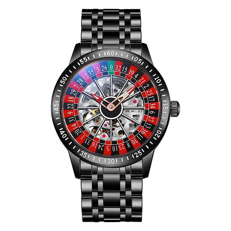 Authentic Export Wooden Wide Gamble Plate Men's Fully Automatic Mechanical Watch Waterproof Luminous Fashion Trendy Wristwatch eprolo