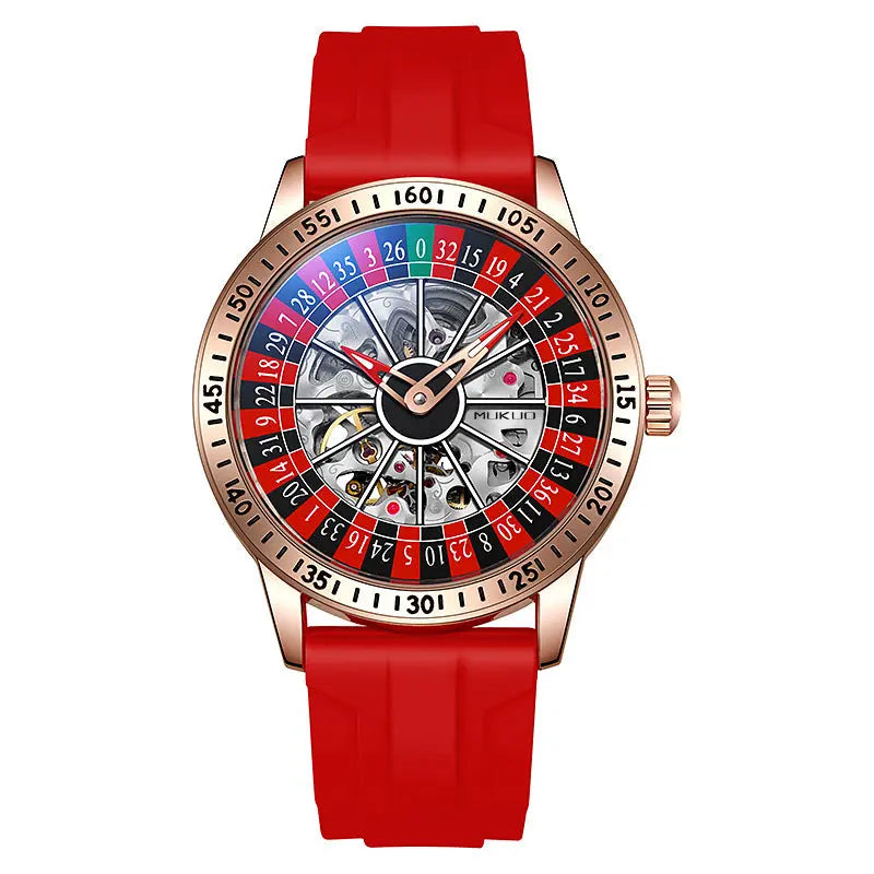 Authentic Export Wooden Wide Gamble Plate Men's Fully Automatic Mechanical Watch Waterproof Luminous Fashion Trendy Wristwatch eprolo