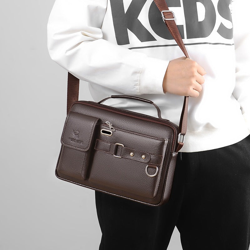 One Shoulder Bag Men's Cross Shoulder Bag Casual Handbag Business One Shoulder Cross Body Bag Men's Satchel Design Hanging Bag eprolo