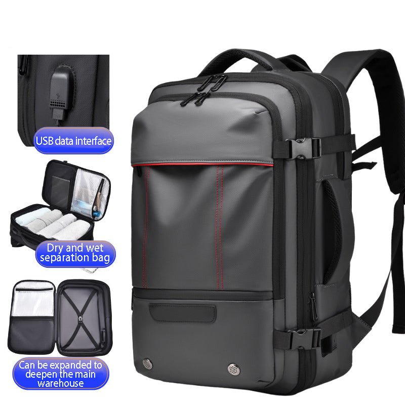 Men's Backpack Business Travel Backpack Large Capacity Expansion Multifunctional Vacuum Compression Backpack for Men eprolo