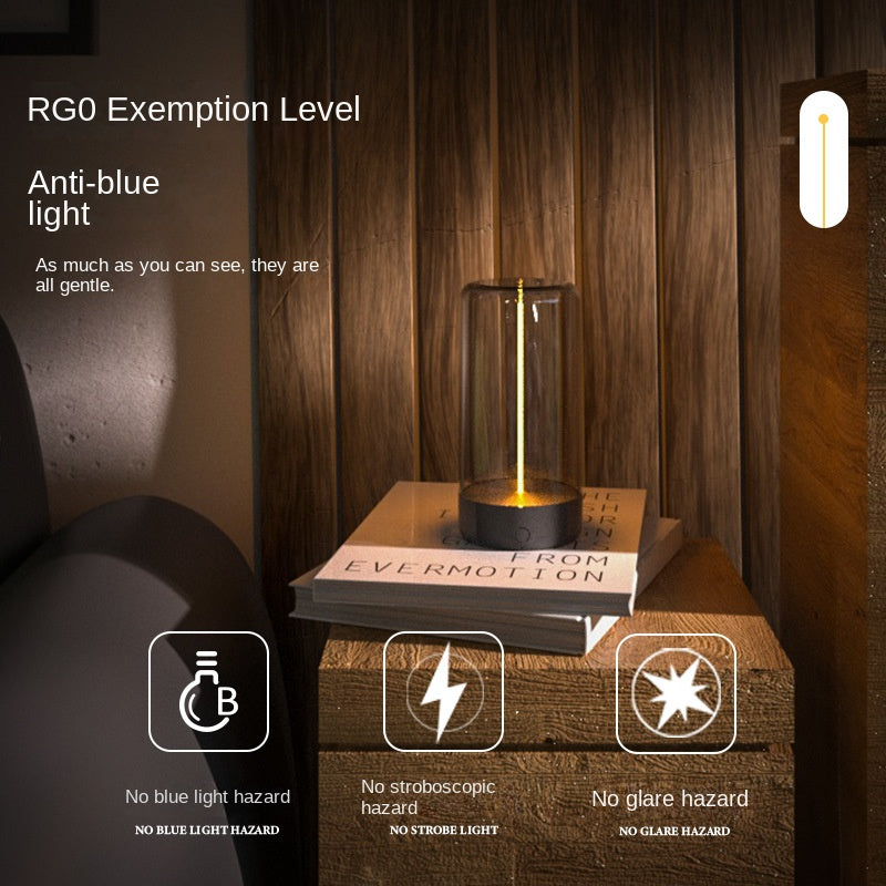 New LED Camping Lamp Type-C Charging Anti-Blue Light Portable Night Light High Transparency Durable Creative Ambient Light eprolo
