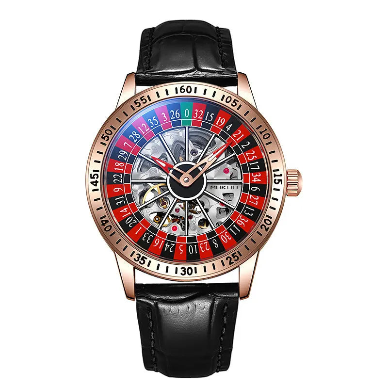 Authentic Export Wooden Wide Gamble Plate Men's Fully Automatic Mechanical Watch Waterproof Luminous Fashion Trendy Wristwatch eprolo