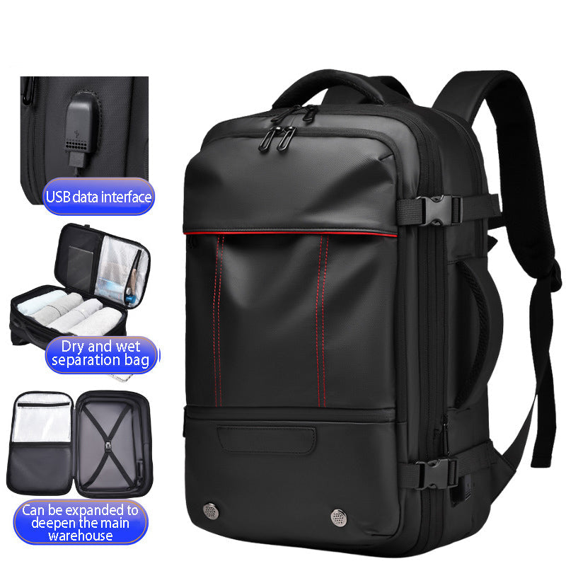 Men's Backpack Business Travel Backpack Large Capacity Expansion Multifunctional Vacuum Compression Backpack for Men eprolo