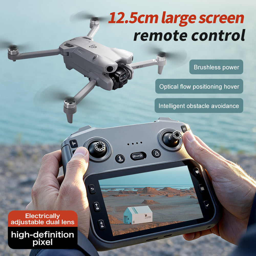 Drone with Screen HD Aerial Photography Brushless Obstacle Avoidance ESC Quadrcopter Toy Aircraft eprolo
