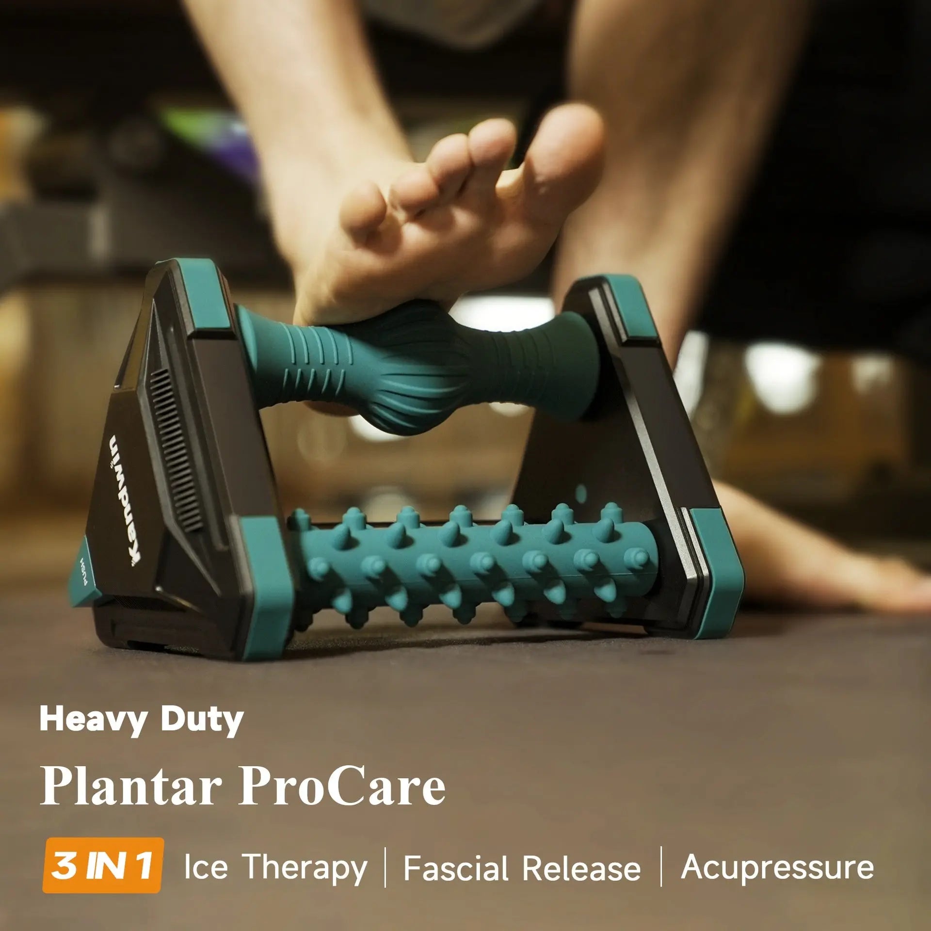 Foot massager with ice compress to relieve plantar fascia and foot pain Three in one massage for foot and heel pain eprolo