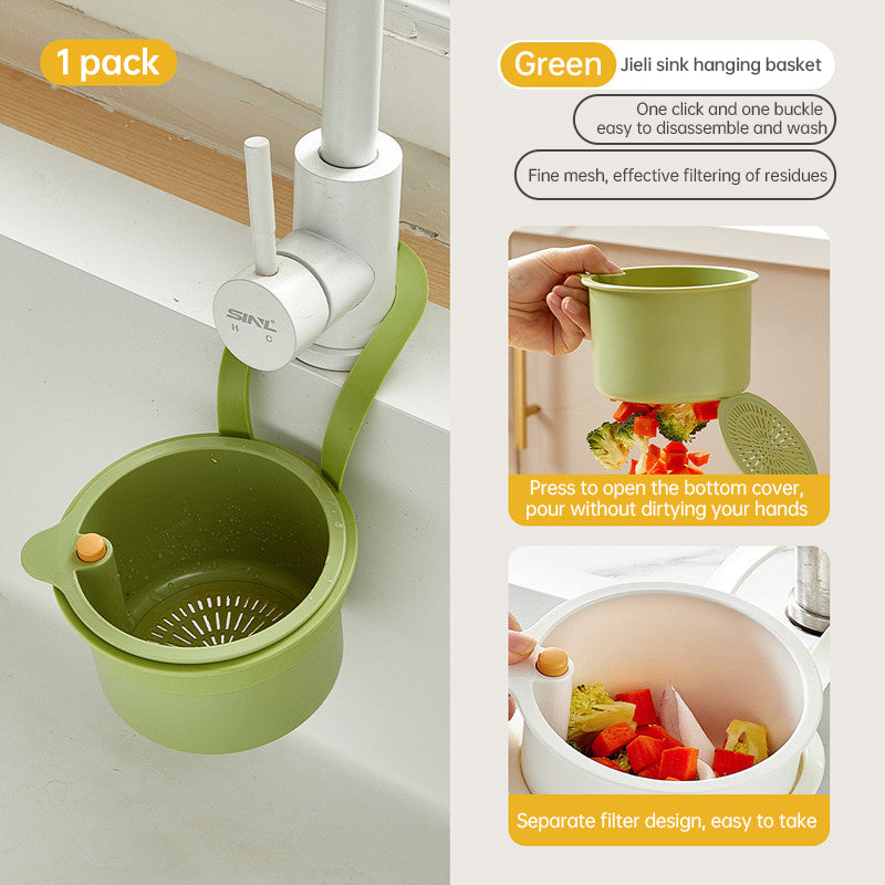 Adjustable Hanging Sink Drain Basket for Kitchen Sink, Food Waste Separator, Filter Basket & Fruit Washing Strainer eprolo