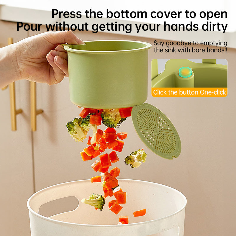 Adjustable Hanging Sink Drain Basket for Kitchen Sink, Food Waste Separator, Filter Basket & Fruit Washing Strainer eprolo