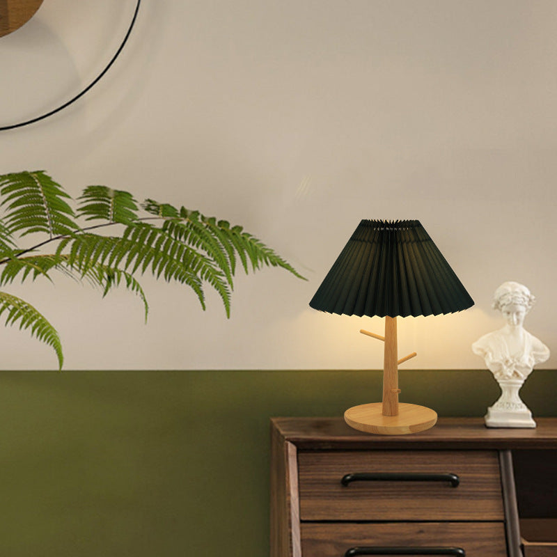 Pleated Vintage Lamp Nordic Bedroom Living Room Simple Modern Home Cozy Creative Bedside Lamp eprolo