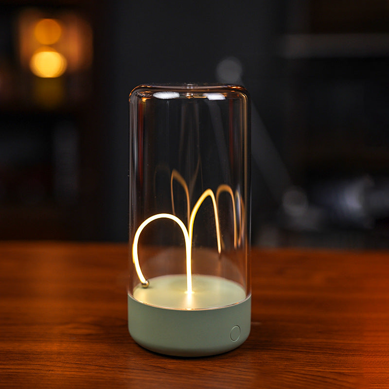 New LED Camping Lamp Type-C Charging Anti-Blue Light Portable Night Light High Transparency Durable Creative Ambient Light eprolo